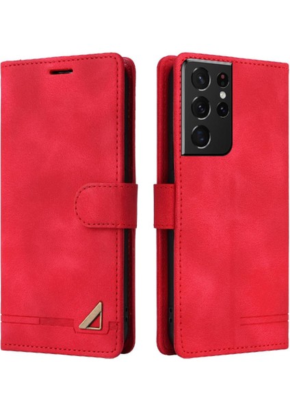 Samsung Galaxy S21 Için Flip Case Ultra Darbeye Deri Kılıf Kapak Çevirin (Yurt Dışından)
