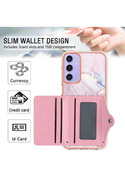 Samsung Galaxy A05S Ince Cüzdan Yumuşak Tpu Tampon Kart Yuvaları Mermer (Yurt Dışından) fırsatları