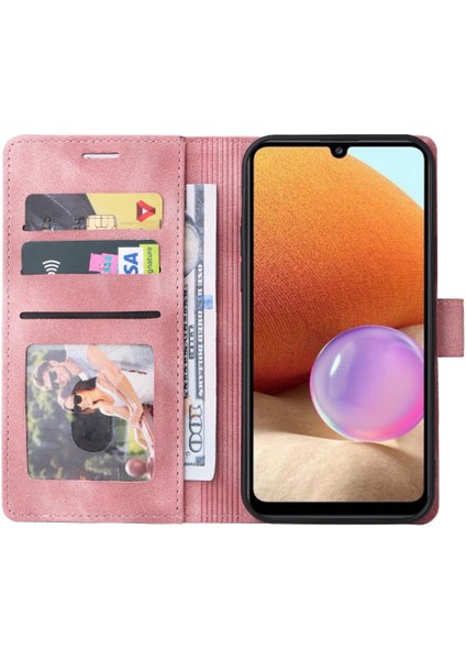 Samsung Galaxy A32 4g Için Flip Case Cüzdan Kapak Kapak Basit Iş Durum (Yurt Dışından) indirimleri