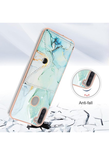 Samsung Galaxy A11 Yumuşak Tpu Tampon Kart Yuvaları Mermer Ince Cüzdan (Yurt Dışından) fırsatları