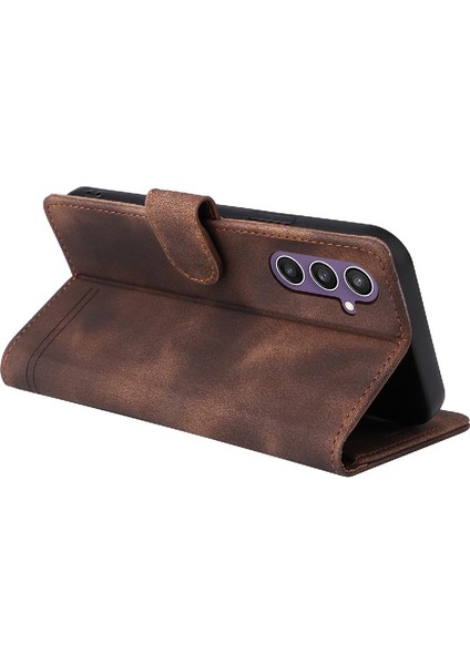 Samsung Galaxy S23 Fe Için Flip Case Cüzdan Kapak Kapak Basit Iş (Yurt Dışından) modelleri