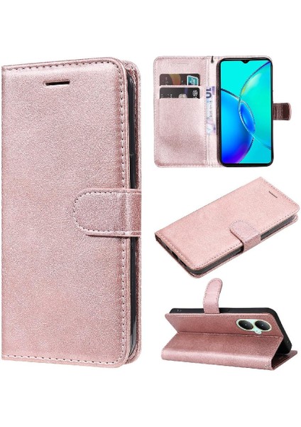 Vivo Y27 4g Klasik Düz Renk Için Flip Case Yüksek Kalite Deri Cüzdan (Yurt Dışından) fırsatları