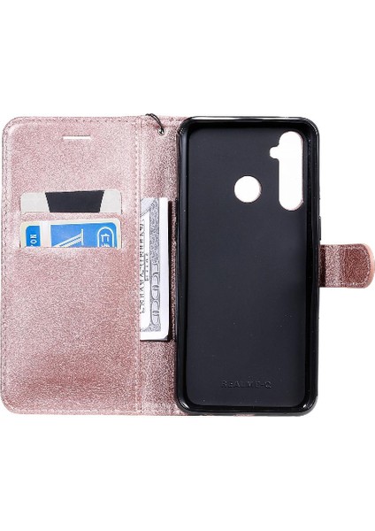 Kart Yuvası ile Realme 5 Pro Için Flip Case Iş Cüzdan Telefon Kılıfı Katı (Yurt Dışından) indirimleri