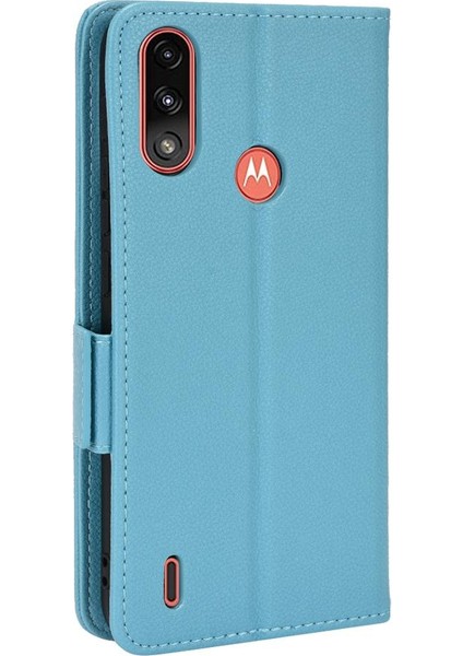 Motorola Moto E7I Güç Pu Deri Kart Yuvaları Tutucu Yan Toka (Yurt Dışından) modelleri