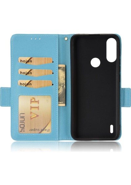 Motorola Moto E7I Güç Pu Deri Kart Yuvaları Tutucu Yan Toka (Yurt Dışından) fırsatları