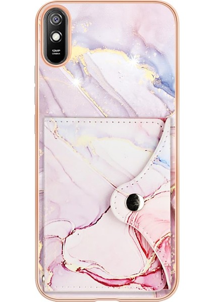 Xiaomi Redmi 9A Mermer Ince Cüzdan Yumuşak Tpu Tampon Kart Yuvaları (Yurt Dışından) modelleri