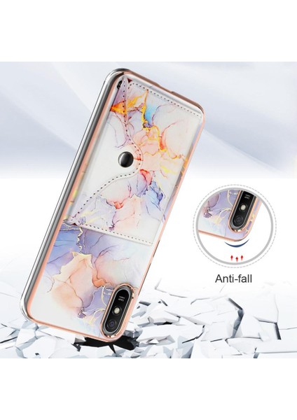 Xiaomi Redmi 9A Mermer Ince Cüzdan Yumuşak Tpu Tampon Kart Yuvaları (Yurt Dışından) fiyatları