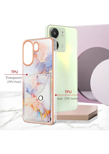 Xiaomi Redmi Için Kılıf Redmi 4g Mermer Kart Yuvaları Yumuşak Tpu Tampon Ince Cüzdan (Yurt Dışından) fırsatları
