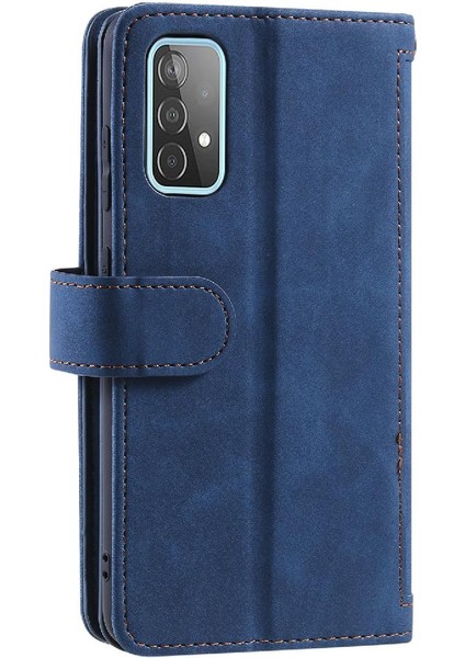 BDT Market Samsung Galaxy Için Flip Case A52S 5g Kordon Cüzdan Kickstand 9 Kart Yuvaları (Yurt Dışından)