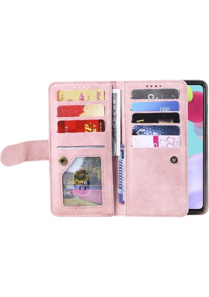 Samsung Galaxy Için Flip Case A52S 5g Kordon Cüzdan Kickstand 9 Kart Yuvaları (Yurt Dışından)