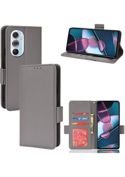 Motorola Moto Kenar X30 Yan Toka Pu Deri Kart Yuvaları Tutucu (Yurt Dışından)