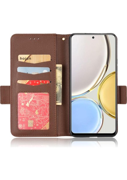 Onur Için Kılıf X9 4g/5g Yan Toka Kart Yuvaları Tutucu Pu Deri Cüzdan (Yurt Dışından) fırsatları