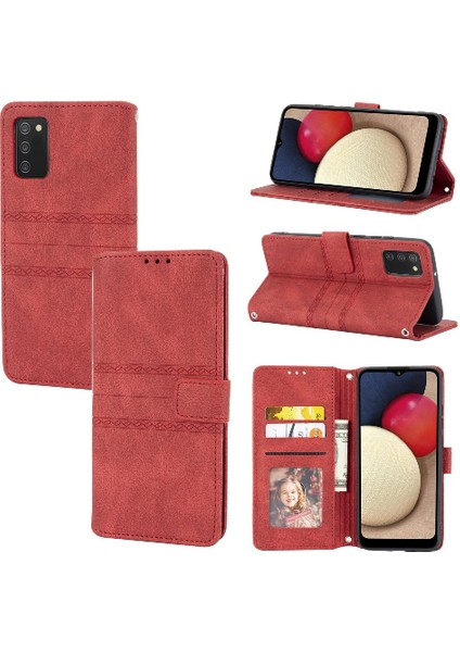 Samsung Galaxy M02S Için Flip Case Cüzdan Kılıf Darbeye Koruyucu Pu (Yurt Dışından) fırsatları