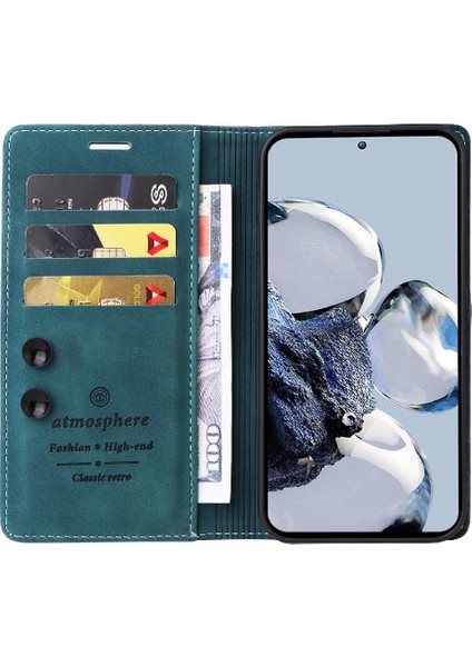 Xiaomi 12T Flip Kapak Için Flip Case Darbeye Deri Kılıf Cüzdan Basit (Yurt Dışından) fırsatları