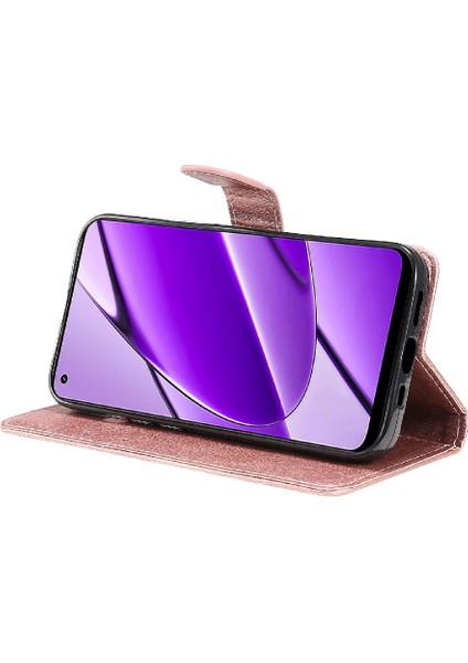 Realme 11 Için Flip Case 4g Klasik Düz Renk ile Yüksek Kaliteli Deri (Yurt Dışından)