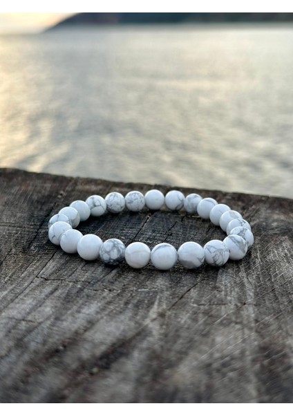 Doğaltaş 8 mm Havlit Taşı Bileklik Aa Kalite modelleri