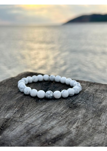 Doğaltaş 8 mm Havlit Taşı Bileklik Aa Kalite fırsatları