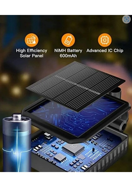 8 Led'li Güneş Enerjili Bahçe Çiti Aydınlatma Lamba (Renkli) fiyatları