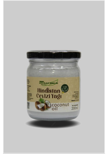 Coconut Oil Hindistan Cevizi Yağı 200 ml