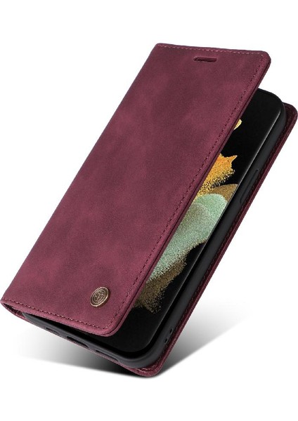 Samsung Galaxy S21 Ultra Basit Iş Deri Kılıf Flip Case Için Flip Case (Yurt Dışından) indirimleri