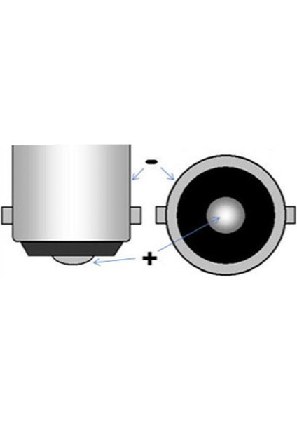10 Adet 12V P21W 93 Tek Duy Standart Ampul BA15S