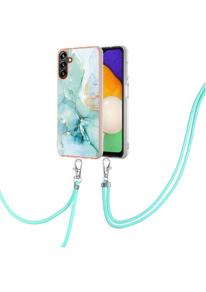 Samsung Galaxy A35 5g Crossbody Kordon Askısı Tampon Mermer Yumuşak (Yurt Dışından)