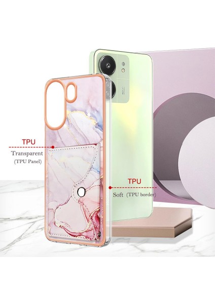 Xiaomi Redmi Için Kılıf Redmi 4g Mermer Kart Yuvaları Yumuşak Tpu Tampon Ince Cüzdan (Yurt Dışından) modelleri