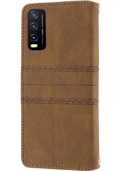 Vivo Y20A/ Y20G/ Y50 Kickstand Cüzdan Kılıf Darbeye Pu Için Flip Case (Yurt Dışından) fırsatları
