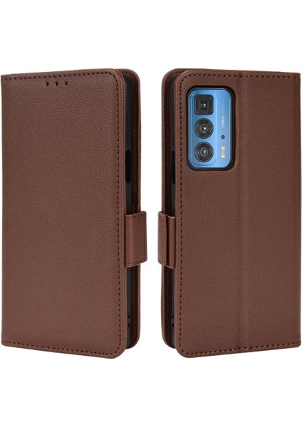 Motorola Moto Kenar 20 Pro Için Kılıf Yan Toka Manyetik Cüzdan Pu Deri (Yurt Dışından)