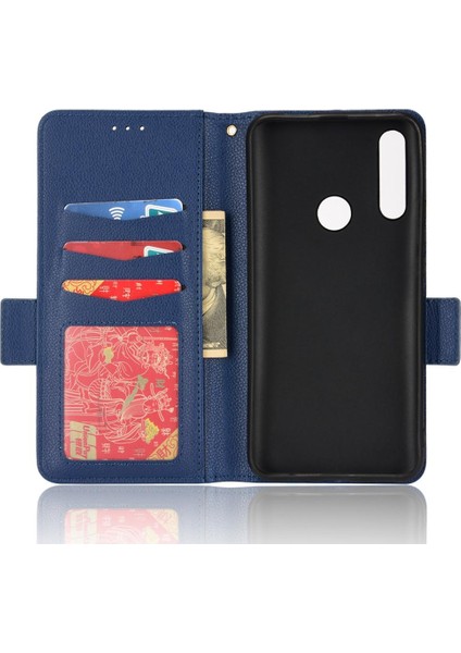 Huawei P Akıllı Z Pu Deri Kart Yuvaları Tutucu Yan Toka Cüzdan (Yurt Dışından)