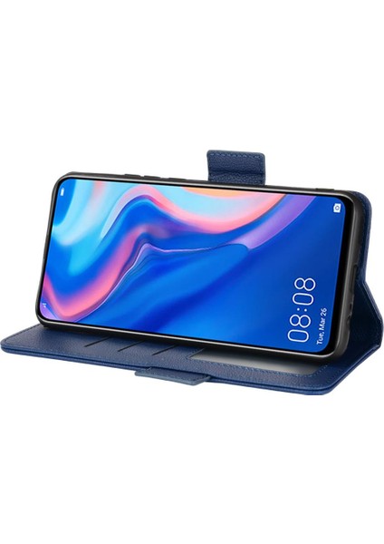Huawei P Akıllı Z Pu Deri Kart Yuvaları Tutucu Yan Toka Cüzdan (Yurt Dışından)