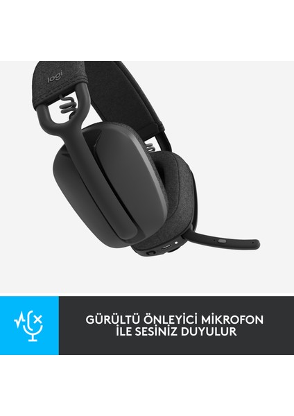 Zone Vibe 100 Mikrofonlu Kablosuz Bluetooth Kulak Üstü Kulaklık - Siyah