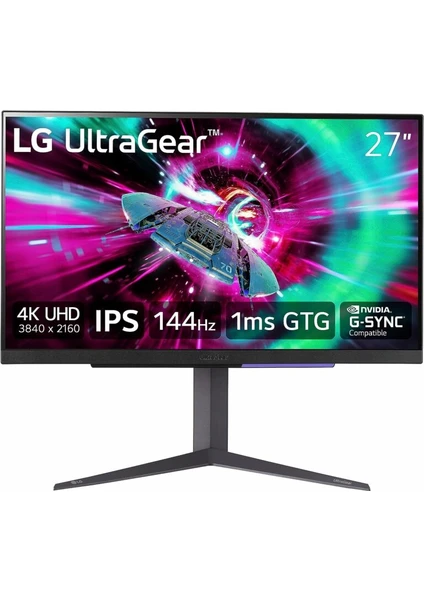 Ultragear 27GR93U-B 27" 1Ms 144Hz FreeSync/G-SYNC DisplayHDR™ 400 UHD (3840x2160) Pivot 4K IPS Gaming Monitör