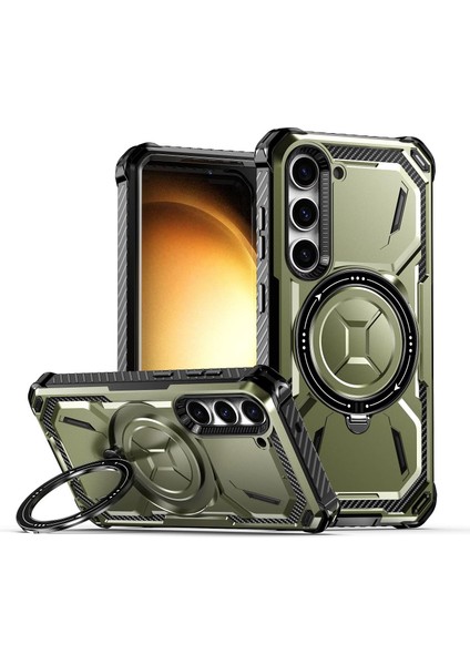 Samsung S24 Plus Kılıf Military Rugged Armor Magsafeli Zırhlı Tank Kapak