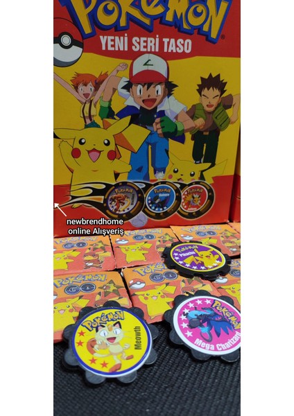 Pokemon Yeni Seri Taso (10 Adet) En Sevilen Nostaljik Pokemon Karakter Tasoları Oyun Kağıtları modelleri