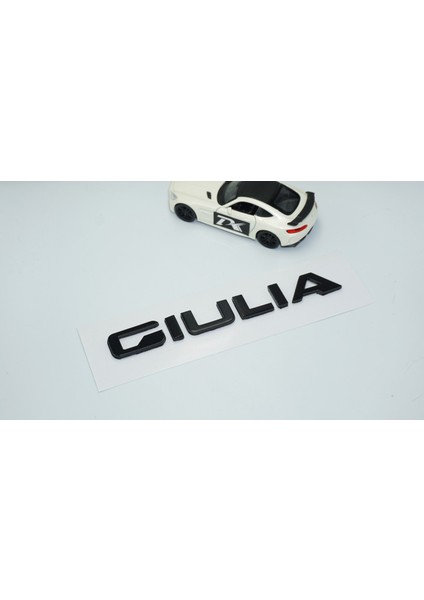 Alfa Romeo Giulia Siyah Abs 3m 3D Bagaj Yazı Logo Arma
