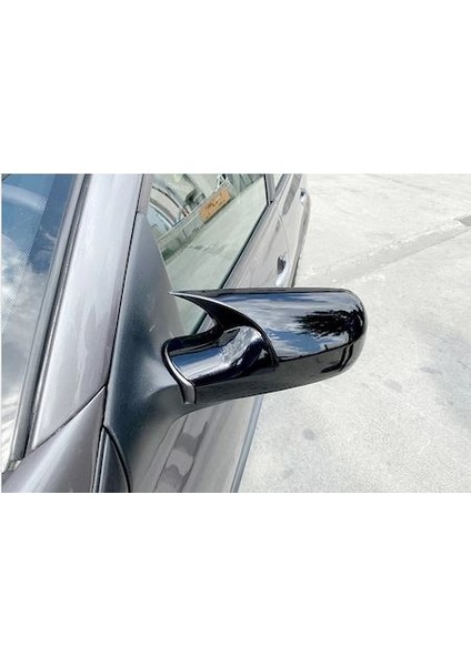 Renault Megane 2 2002-2009 Batman Yarasa Ayna Kapağı Piano Black Abs Plastik