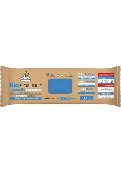 Bio Çözünür Yüzey Temizlik Havlusu&Mendili Deniz Tuzu&Yosun 6x50 (300 Yaprak) modelleri