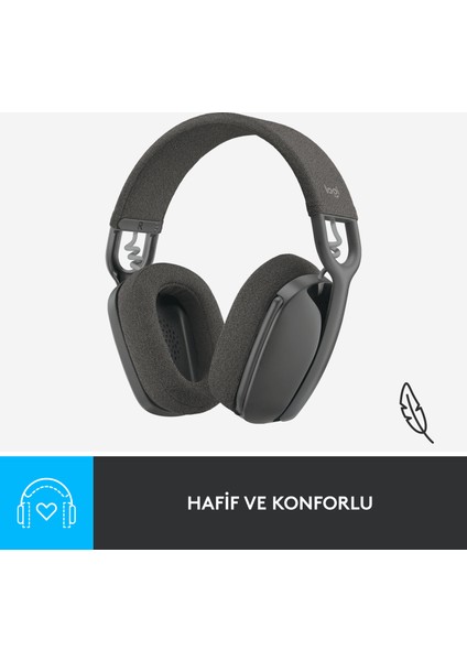 Zone Vibe 100 Mikrofonlu Kablosuz Bluetooth Kulak Üstü Kulaklık - Siyah