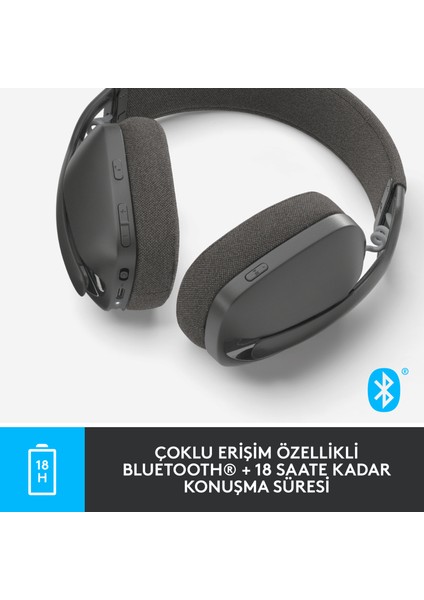 Zone Vibe 100 Mikrofonlu Kablosuz Bluetooth Kulak Üstü Kulaklık - Siyah