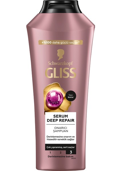 Schwarzkopf Gliss Serum Deep Repair Onarıcı Şampuan 400 Ml