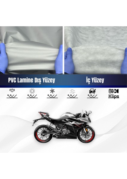 Ultra Shop Cf Moto 250 Sr 4 Mevsim Motosiklet Branda Su Geçirmez Motor Brandası