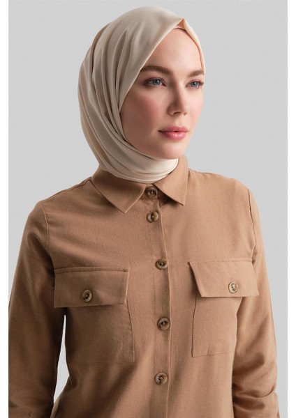 Tunik Elbise 24YD6404 Camel