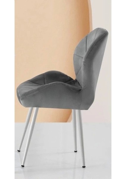 Vr Metal Ayaklı Babyface Kumaş Salon Balkon ve Mutfak Sandalyesi 4 Adet fiyatları