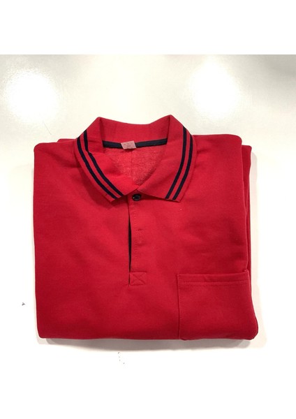 Polo Yaka Uzun Kollu 4 Mevsim Sweatshirt