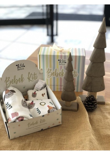 Joyful New Year Pamuk Süper Bebek Kiti(Bebek Kiti+Kese&mendil)