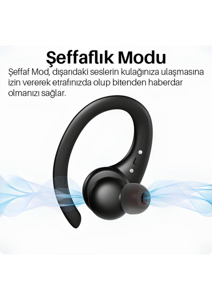 MoveBuds Siyah H1 Ultra Net Telefon Görüşmesi IPX8 5.2 Bluetooth Kulak İçi Kulaklık