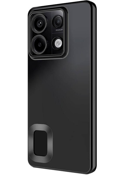 Xiaomi Poco M6 Pro Kılıf Omega Logo Gösteren Silikon + Ekran Koruyucu