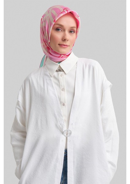 Omuz Pileli Oversize Giy Çık 24Y5508 Beyaz fırsatları