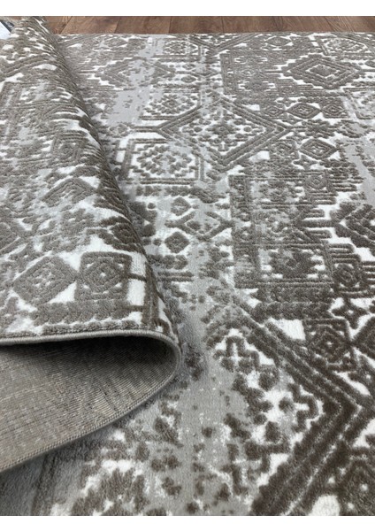 Laura Koleksiyonu 4 Metrekare 150x230cm Bej Renk Akrilik Iplik Saçaksız Makine Dokuma Salon Mutfak Yatak Odası Halısı fiyatları